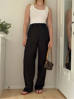 Urban Outfitters Black High Rise Trouser Pants